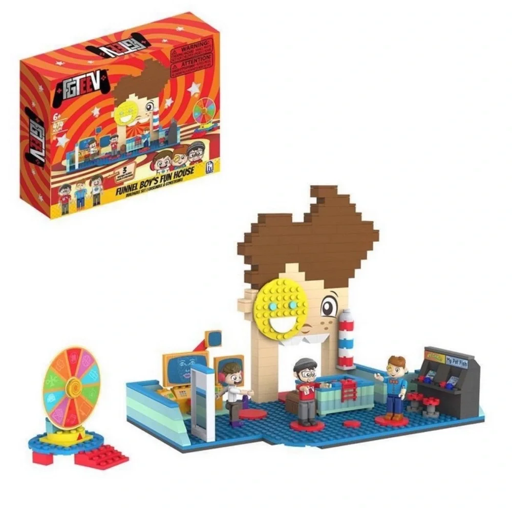 Funnel Boy Fun House Buildable Set & Grandpa Figure NEW